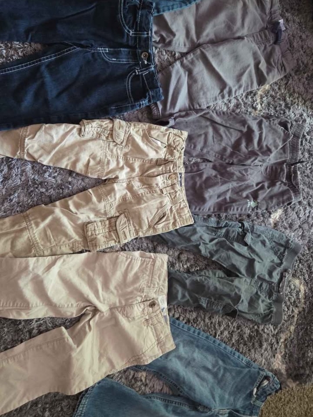 OshKosh B'gosh Kids Beige and Gray Mix Bottoms Pack